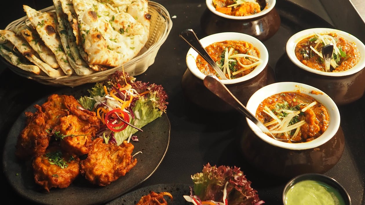 A variety of dishes